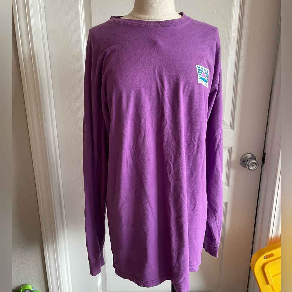 Vans Purple Long Sleeve T Shirt